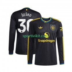 Manchester United Benjamin Sesko 30 Uomo Maglia Terza 2025-2026 Manica Lunga