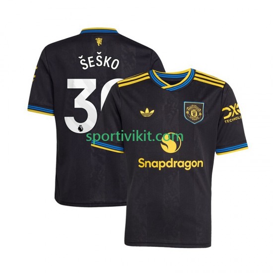 Manchester United Benjamin Sesko 30 Uomo Maglia Terza 2025-2026 Manica Corta Manchester United Benjamin Sesko 30 Uomo Maglia Terza 2025-2026 Manica Corta