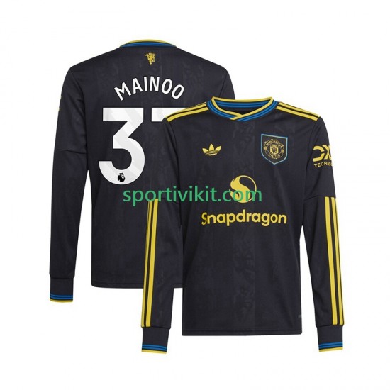 Manchester United Kobbie Mainoo 37 Uomo Maglia Terza 2025-2026 Manica Lunga