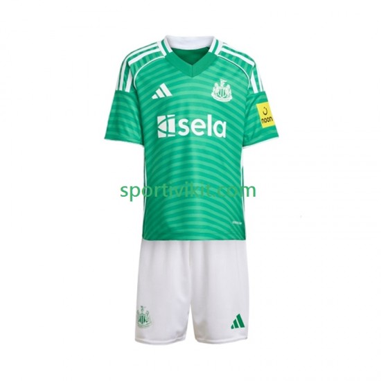 Completo da calcio Bambini Newcastle United Maglia Seconda 2025-2026 Manica Corta Completo da calcio Bambini Newcastle United Maglia Seconda 2025-2026 Manica Corta