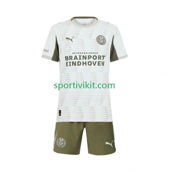 Completo da calcio Bambini PSV Eindhoven Maglia Terza 2025-2026 Manica Corta Completo da calcio Bambini PSV Eindhoven Maglia Terza 2025-2026 Manica Corta