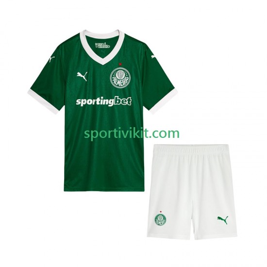 Completo da calcio Bambini Palmeiras Maglia Prima 2025-2026 Manica Corta Completo da calcio Bambini Palmeiras Maglia Prima 2025-2026 Manica Corta
