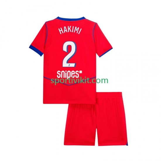 Completo da calcio Bambini Paris Saint-Germain Achraf Hakimi 2 Maglia Terza 2025-2026 Manica Corta Completo da calcio Bambini Paris Saint-Germain Achraf Hakimi 2 Maglia Terza 2025-2026 Manica Corta