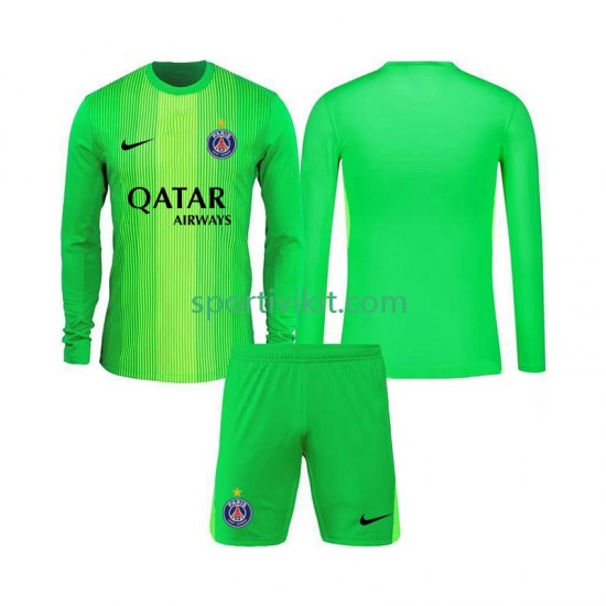 Completo da calcio Bambini Paris Saint-Germain Portiere Maglia Seconda 2025-2026 Manica Lunga Completo da calcio Bambini Paris Saint-Germain Portiere Maglia Seconda 2025-2026 Manica Lunga