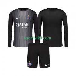 Completo da calcio Bambini Paris Saint-Germain Portiere Maglia Prima 2025-2026 Manica Lunga