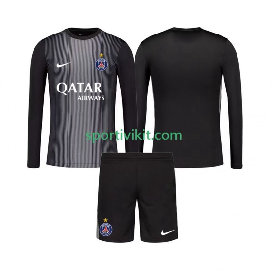 Completo da calcio Bambini Paris Saint-Germain Portiere Maglia Prima 2025-2026 Manica Lunga Completo da calcio Bambini Paris Saint-Germain Portiere Maglia Prima 2025-2026 Manica Lunga