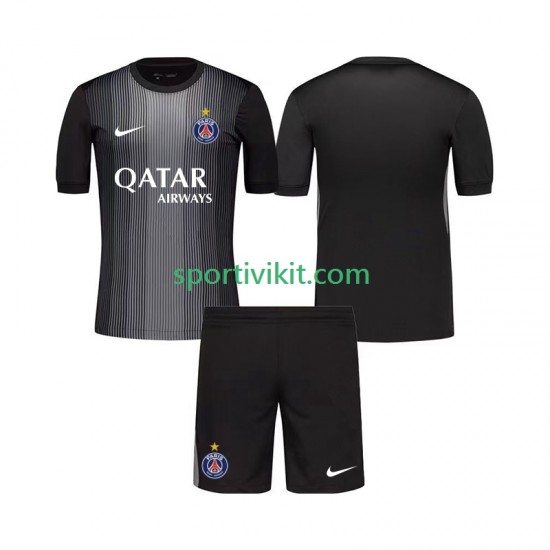 Completo da calcio Bambini Paris Saint-Germain Portiere Maglia Prima 2025-2026 Manica Corta