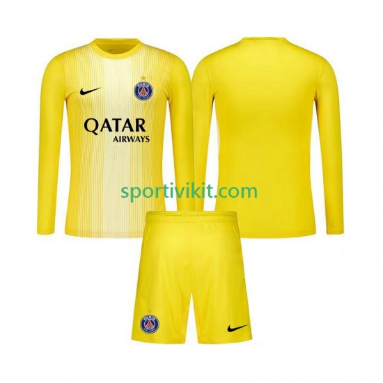 Completo da calcio Bambini Paris Saint-Germain Portiere Maglia Terza 2025-2026 Manica Lunga Completo da calcio Bambini Paris Saint-Germain Portiere Maglia Terza 2025-2026 Manica Lunga