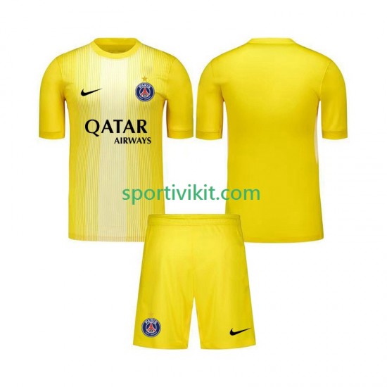 Completo da calcio Bambini Paris Saint-Germain Portiere Maglia Terza 2025-2026 Manica Corta Completo da calcio Bambini Paris Saint-Germain Portiere Maglia Terza 2025-2026 Manica Corta