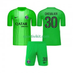 Completo da calcio Bambini Paris Saint-Germain Portiere Lucas Chevalier 30 Maglia Seconda 2025-2026 Manica Corta
