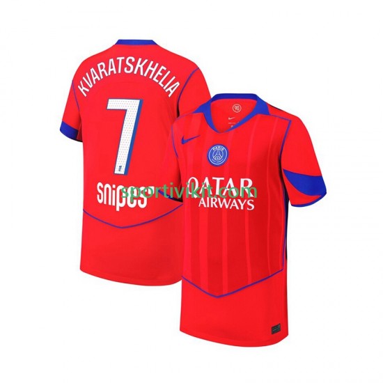 Paris Saint-Germain Khvicha Kvaratskhelia 7 Uomo Maglia Terza 2025-2026 Manica Corta Paris Saint-Germain Khvicha Kvaratskhelia 7 Uomo Maglia Terza 2025-2026 Manica Corta