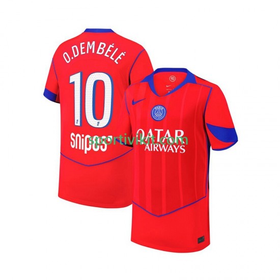 Paris Saint-Germain Ousmane Dembele 10 Uomo Maglia Terza 2025-2026 Manica Corta Paris Saint-Germain Ousmane Dembele 10 Uomo Maglia Terza 2025-2026 Manica Corta