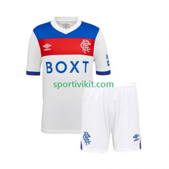 Completo da calcio Bambini Rangers Maglia Seconda 2025-2026 Manica Corta