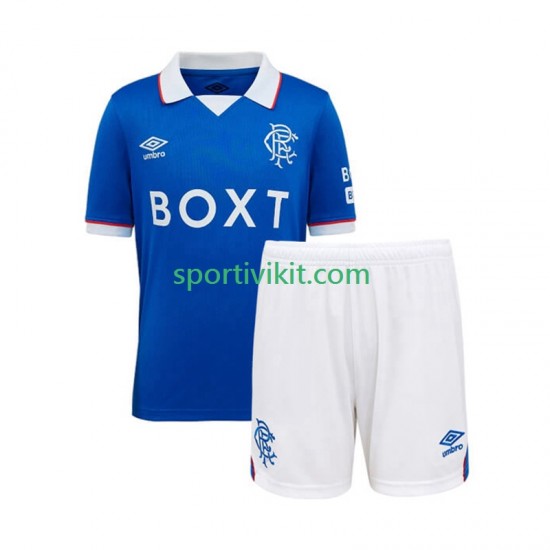Completo da calcio Bambini Rangers Maglia Prima 2025-2026 Manica Corta Completo da calcio Bambini Rangers Maglia Prima 2025-2026 Manica Corta