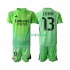 Completo da calcio Bambini Real Madrid Portiere Andriy Lunin 13 Maglia Seconda 2025-2026 Manica Corta