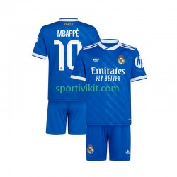 Completo da calcio Bambini Real Madrid Mbappé Kylian 10 Maglia Terza 2025-2026 Manica Corta
