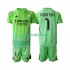 Completo da calcio Bambini Real Madrid Thibaut Courtois 1 Maglia Seconda 2025-2026 Manica Corta