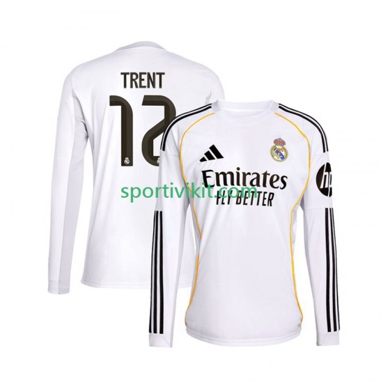 Real Madrid Trent Alexander-Arnold 12 Uomo Maglia Prima 2025-2026 Manica Lunga