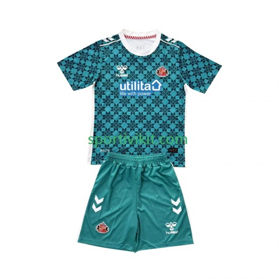 Completo da calcio Bambini Portiere Sunderland Maglia Prima 2025-2026 Manica Corta Completo da calcio Bambini Portiere Sunderland Maglia Prima 2025-2026 Manica Corta