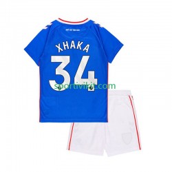 Completo da calcio Bambini Sunderland Granit Xhaka 34 Maglia Seconda 2025-2026 Manica Corta