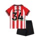 Completo da calcio Bambini Sunderland Granit Xhaka 34 Maglia Prima 2025-2026 Manica Corta Completo da calcio Bambini Sunderland Granit Xhaka 34 Maglia Prima 2025-2026 Manica Corta