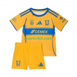 Completo da calcio Bambini Tigres UANL Maglia Prima 2025-2026 Manica Corta