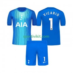 Completo da calcio Bambini Tottenham Hotspur Portiere Guglielmo Vicario 1 Maglia Seconda 2025-2026 Manica Corta