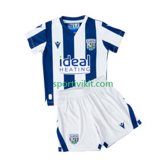 Completo da calcio Bambini West Bromwich Albion Maglia Prima 2025-2026 Manica Corta Completo da calcio Bambini West Bromwich Albion Maglia Prima 2025-2026 Manica Corta