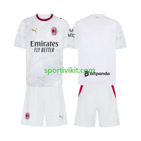Completo da calcio Bambini AC Milan Maglia Seconda 2026-2027 Manica Corta