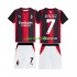 Completo da calcio Bambini AC Milan Gimenez 7 Maglia Prima 2026-2027 Manica Corta