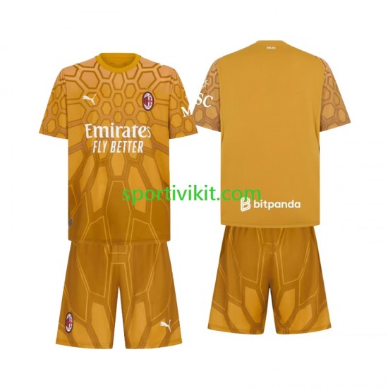 Completo da calcio Bambini AC Milan Portiere Maglia Prima 2026-2027 Manica Corta