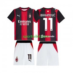 Completo da calcio Bambini AC Milan Ibrahimovic 11 Maglia Prima 2026-2027 Manica Corta