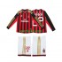 Completo da calcio Bambini AC Milan Kaka 22 Retro 2013 2014 Maglia Prima Manica Lunga