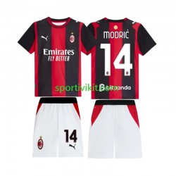 Completo da calcio Bambini AC Milan Modrić Luka 14 Maglia Prima 2026-2027 Manica Corta