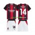 Completo da calcio Bambini AC Milan Modrić Luka 14 Maglia Prima 2026-2027 Manica Corta