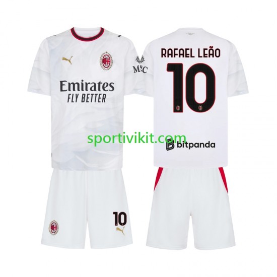 Completo da calcio Bambini AC Milan Rafael Leao 10 Maglia Seconda 2026-2027 Manica Corta