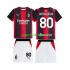 Completo da calcio Bambini AC Milan Ronaldinho 80 Maglia Prima 2026-2027 Manica Corta