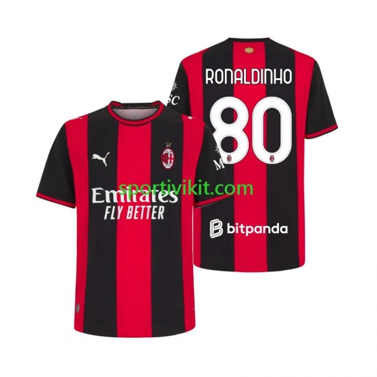 AC Milan Ronaldinho 80 Uomo Maglia Prima 2026-2027 Manica Corta