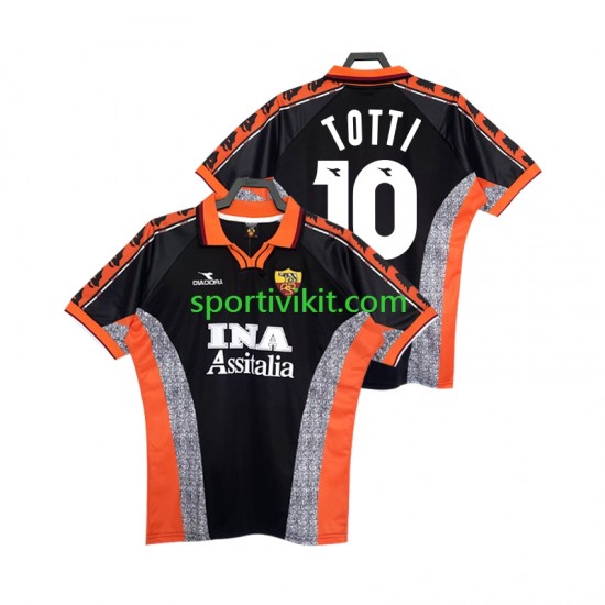 AS Roma Totti 10 Retro 1998 1999 Uomo Maglia Terza Manica Corta