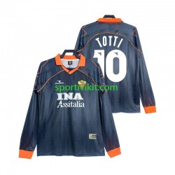 AS Roma Totti 10 Retro 1999 2000 Uomo Maglia Terza Manica Lunga