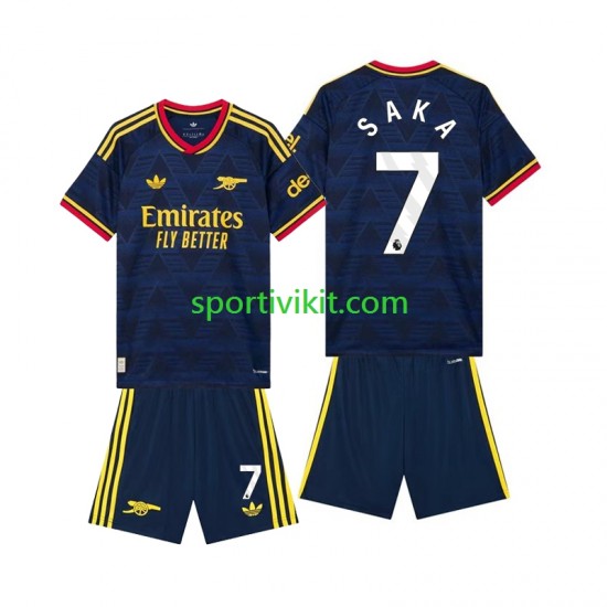 Completo da calcio Bambini Arsenal Bukayo Saka 7 Maglia Seconda 2026-2027 Manica Corta
