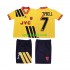 Completo da calcio Bambini Arsenal CAMPBELL 7 Retro 1993 1994 Maglia Seconda Manica Corta