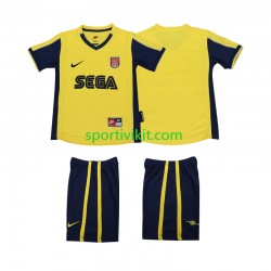 Completo da calcio Bambini Arsenal Retro 2000 2001 Maglia Seconda Manica Corta