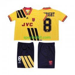 Completo da calcio Bambini Arsenal WRIGHT 8 Retro 1993 1994 Maglia Seconda Manica Corta