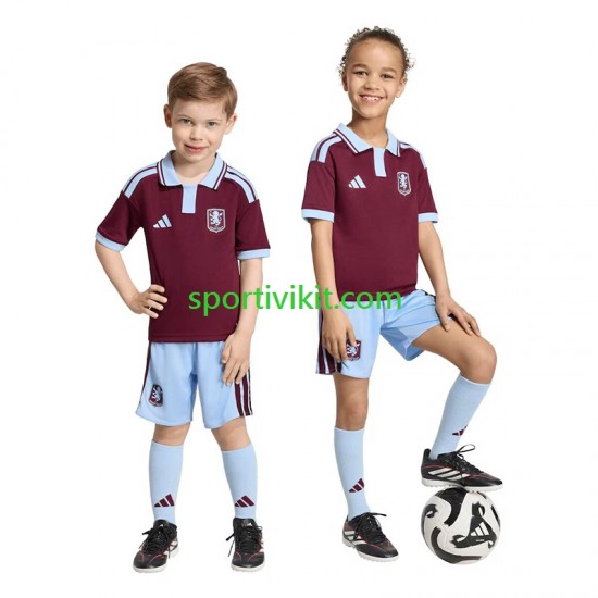 Completo da calcio Bambini Aston Villa Maglia Prima 2026-2027 Manica Corta