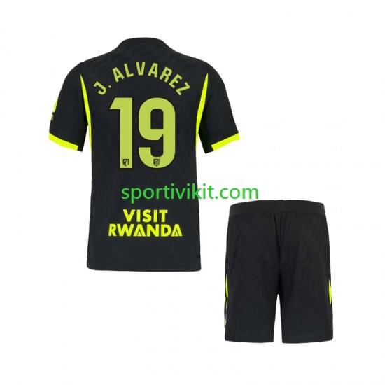 Completo da calcio Bambini Atlético Madrid Julian Alvarez 19 Maglia Seconda 2026-2027 Manica Corta
