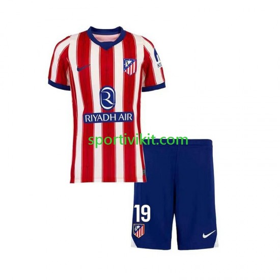 Completo da calcio Bambini Atlético Madrid Julian Alvarez 19 Maglia Prima 2026-2027 Manica Corta