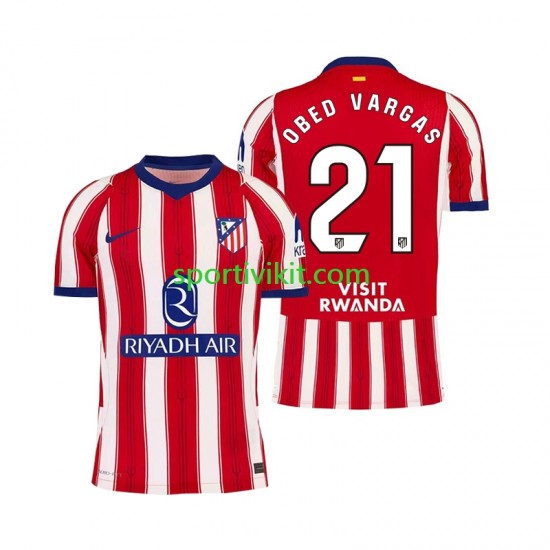 Atlético Madrid Obed Vargas 21 Uomo Maglia Prima 2026-2027 Manica Corta