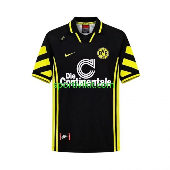 Borussia Dortmund Retro 1996 Uomo Maglia Seconda Manica Corta
