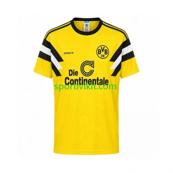 Borussia Dortmund Retro 1989 Uomo Maglia Prima Manica Corta